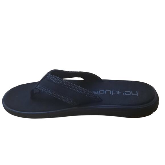 Hey Dude Mens Sami Sox Black Flip Flop Sandal - Picture 3 of 11